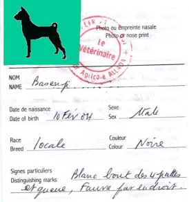 Pet Passport