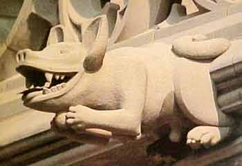 Basenji Gargoyle at the National Cathedral