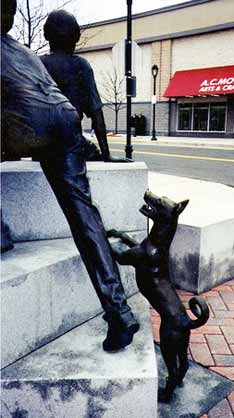 Basenji in sculpture