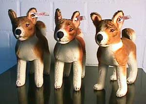 Steiff Basenji family